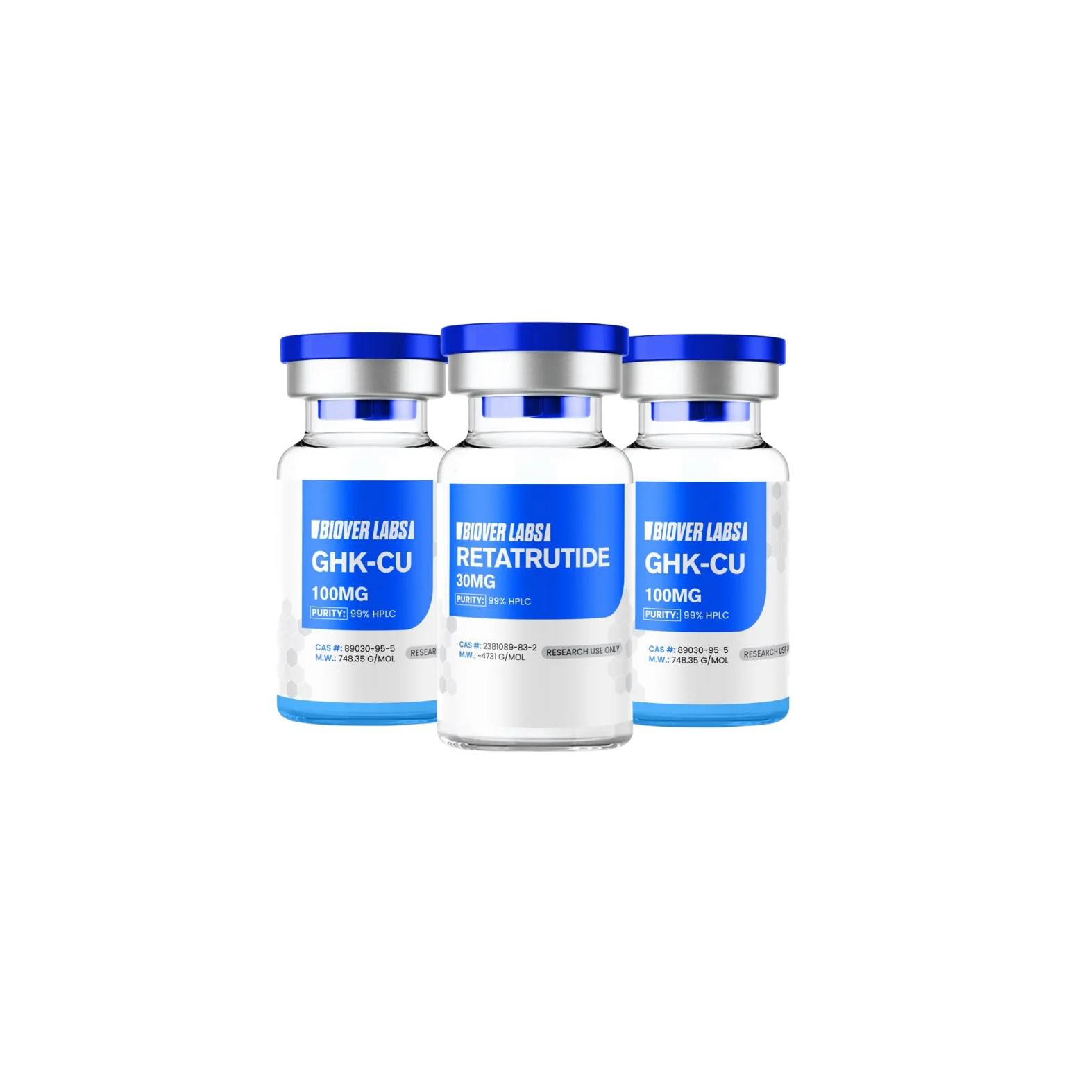 ghk-cu and reta / 2 Bundle | BioverLabs IGF-1 LR3 - COA-Tested, Spec:Gender:Unisex Size (mL):3mL